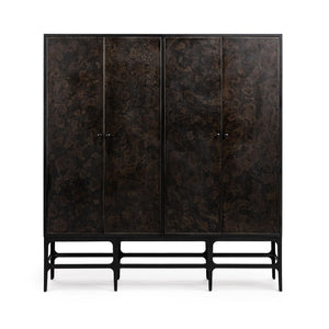Amilio - Tall Cabinet - Rust Noir