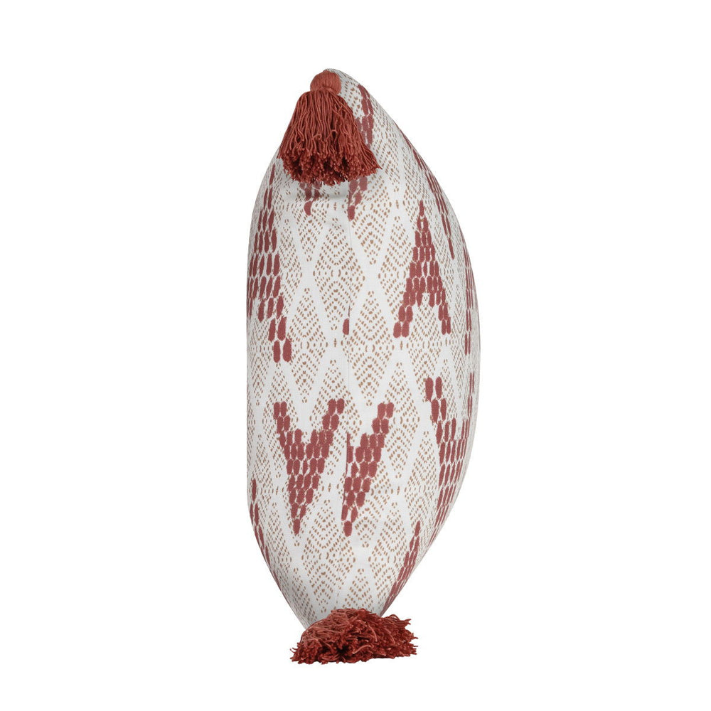 Sanibel - Pillow - Natural/Clay Red