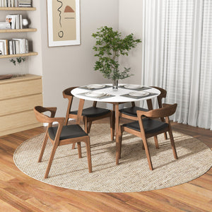 Alina - Dining Table And 4 Side Chairs - White