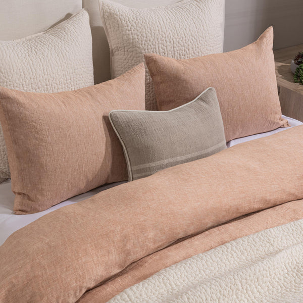 Jayson - Linen Cashmere Duvet King Set - Clay