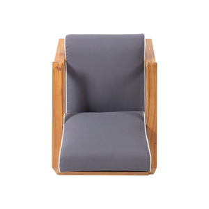 Outdoor Club Chair, Patio Lounge Chair With Removable Cushion