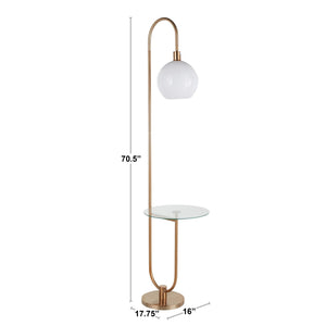 Trombone - Contemporary / Glam Floor Lamp