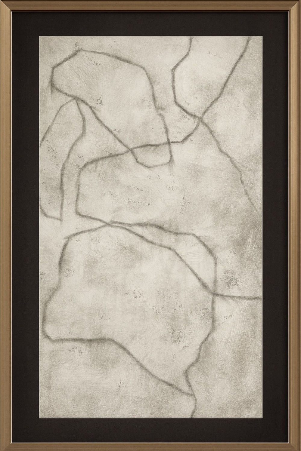 Conversations In The Past Framed Print - Gray / Off White