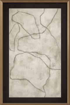 Conversations In The Past Framed Print - Gray / Off White