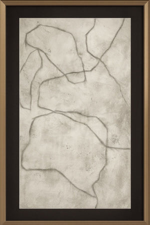 Conversations In The Past Framed Print - Gray / Off White