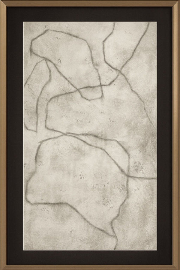 Conversations In The Past Framed Print - Gray / Off White