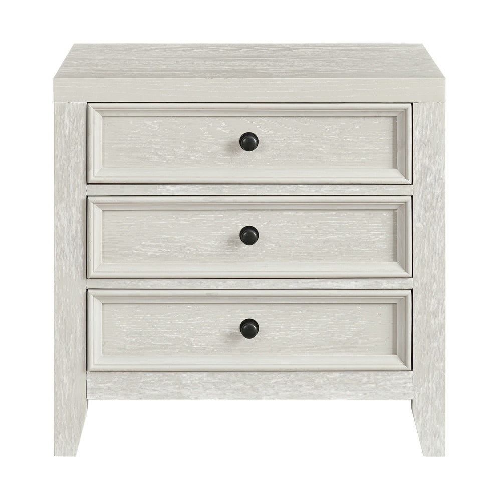 3 Drawer Nightstand With USB Charging Port