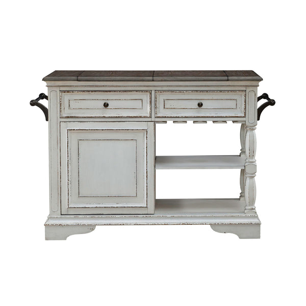 Magnolia Manor - Bar Cart - Antique White