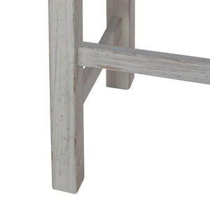 River Place - Console Stool - Riverstone White & Tobacco