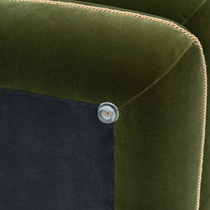 Monarch - Tassled Ottoman - Olive Green