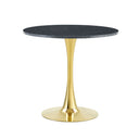 Round Dining Table & Thickened Top For Kitchen