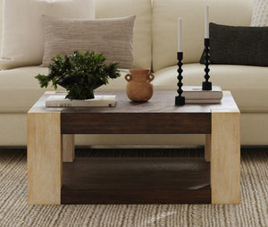 Harmony - Cocktail Table - Carbon Mindi / Blonde Acacia