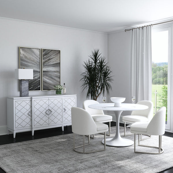 Leed - Table Lamp - Dark Gray / White