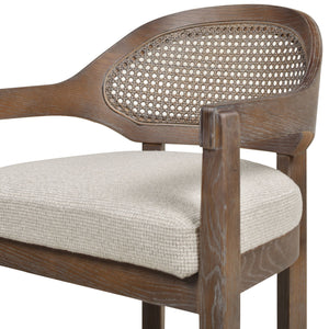 Americana - Mid-Century Modern Cane Back Counter Stool