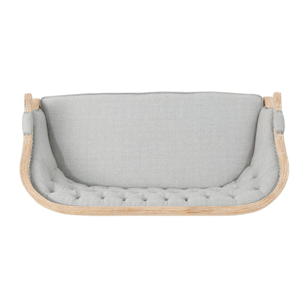 French Country Chesterfield Style Tufted Loveseat
