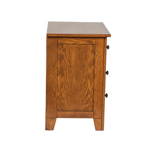 Grandpas Cabin - Nightstand - Aged Oak