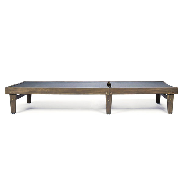 Summerland Chaise Lounge Dark Mesh Outdoor Seating - Dark Gray