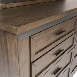 Thornwood Hills - Dresser & Mirror - Rock Beaten Brown
