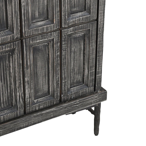 Willmark - 6 Door Iron Leg Sideboard