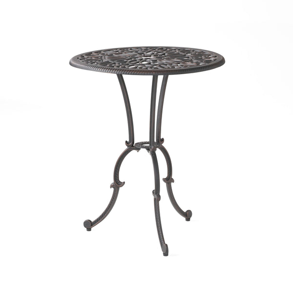 Charleston 3 Pieces Cast Bistro Set - Copper