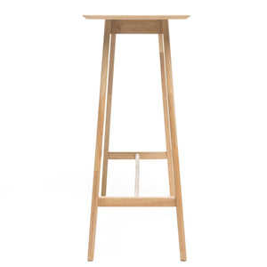 Bar Height Dining Table With Splayed Legs And Elongated Rectangular Top