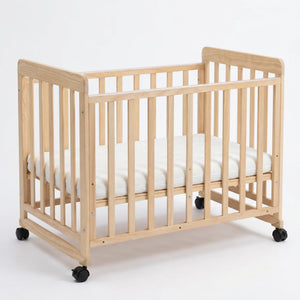 Portable Bedside Bassinet With 3 Adjustable Heights, Mini Crib For Newborns - Natural Wood
