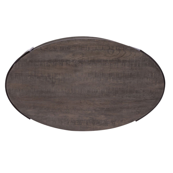 Modern View - Oval Cocktail Table - Dark Gray