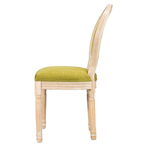 Upholstered With Round Back Dining Chairs (Set of 2)