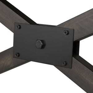 Double Bridge - Trestle Table - Dark Chestnut