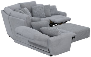 Majesty - Deep Seating Power Reclining Sectional And Ottoman