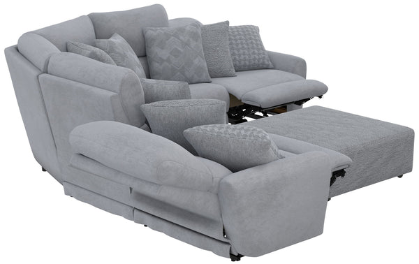Majesty - Deep Seating Power Reclining Sectional And Ottoman