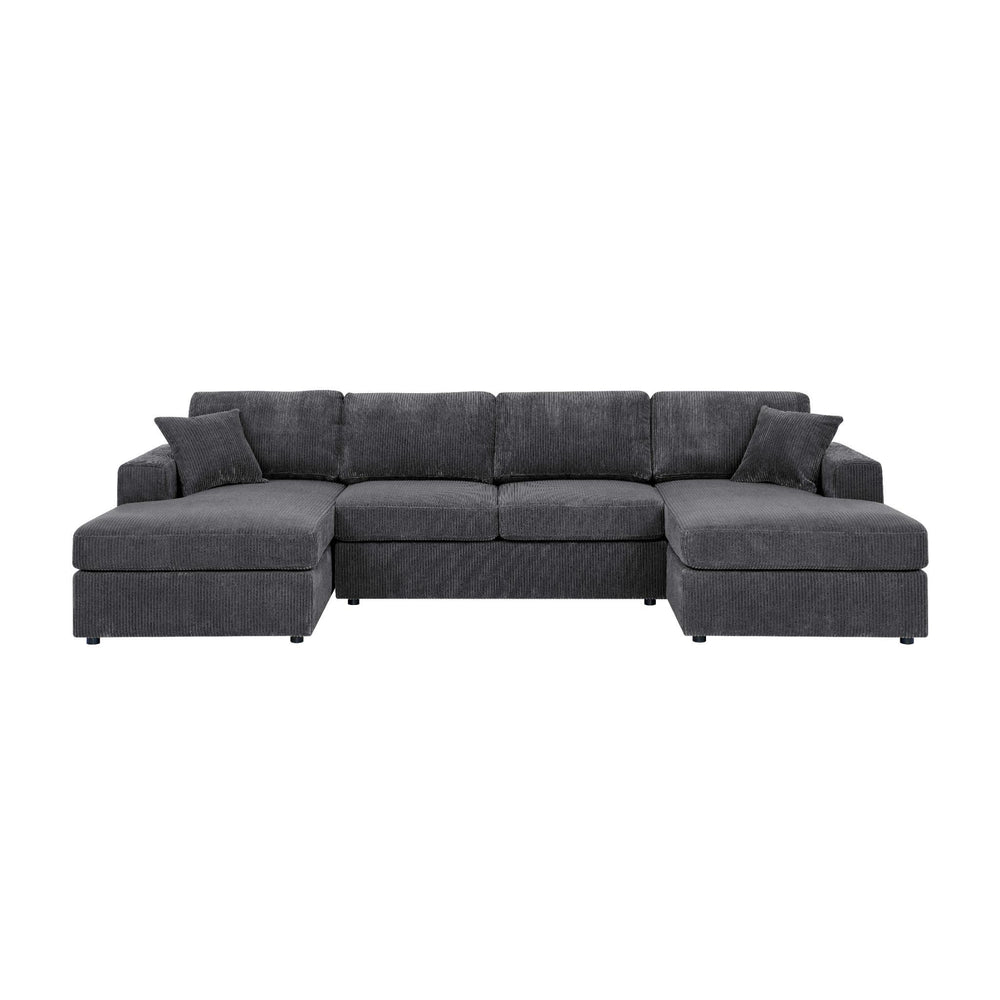 3 Piece Double Chaise Sectional Sofa
