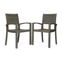 Outdoor Dining Chair, Stacking Design For Patio