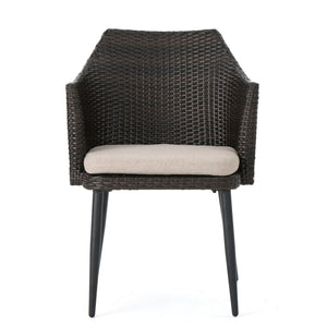 Kenneth - 3 Pieces Chat Set Outdoor Furniture - Brown Multi