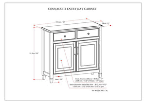 Connaught - Entryway Storage Cabinet - Light Brown