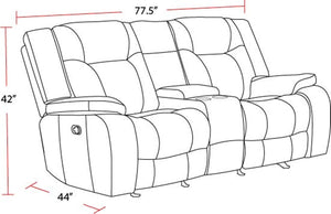 Blake - Reclining Console Loveseat - Desert Taupe