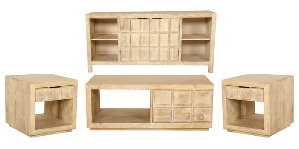 Laguna - 64" Console - Bleached Natural
