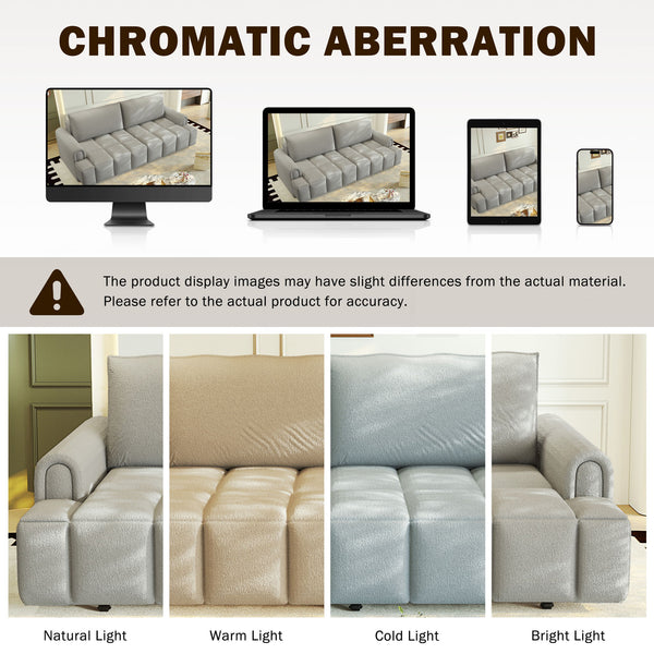 4 Seater Modern Couch With Seats Storage