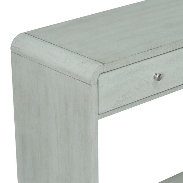 Console Table With 3 Drawers And Display Shelf