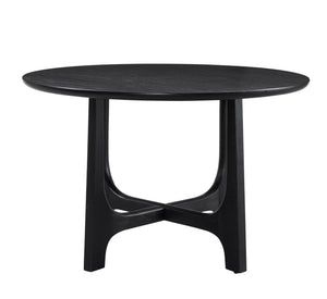 Dunnigan - Round Dining Table - Black