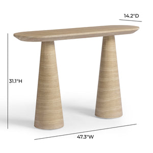 Sandra - Indoor / Outdoor Console Table - Travertine