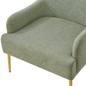 Modern Elegance Accent Chair With Curved Backrest