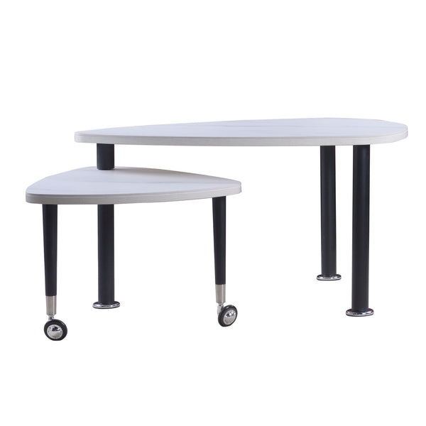 360 Degree Rotatable Coffee Table With Solid Legs