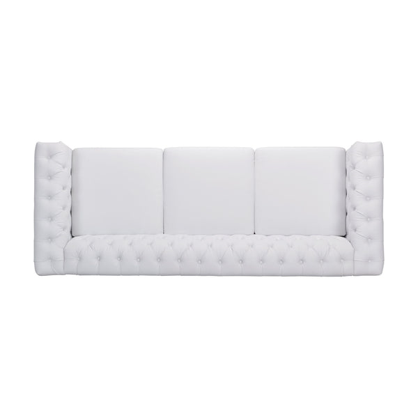Chesterfield Style 3 Seater Sofa With Deep Button Tufting