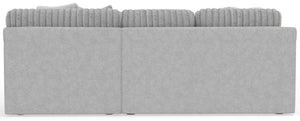 Logan - Upholstered Sectional With Comfort Coil Seating - 46" Cocktail Ottoman And Accent Pillows Included