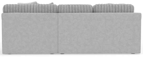 Logan - Upholstered Sectional With Comfort Coil Seating - 46" Cocktail Ottoman And Accent Pillows Included