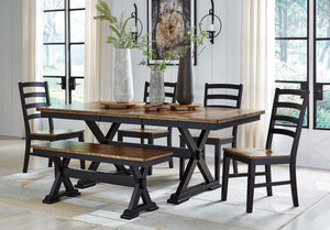 Wildenauer - Dining Room Side Chair (Set of 2) - Brown / Black