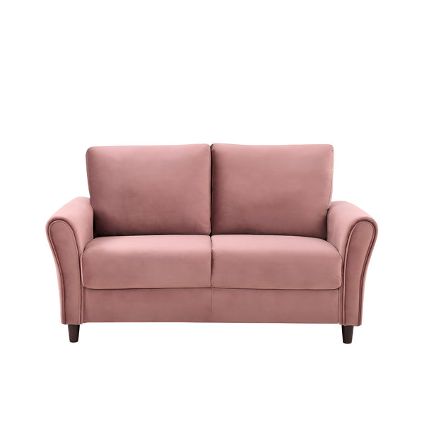Patricia - Curved Arm Loveseat Sofa