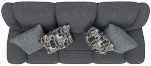 Trifecta - Sofa With 3 Recliners and Drop Down Table