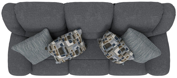 Trifecta - Sofa With 3 Recliners and Drop Down Table